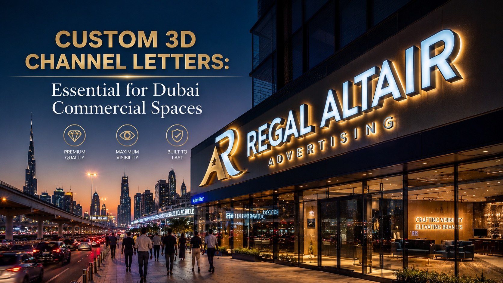custom 3d channel letters manufacturer Dubai