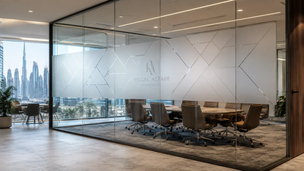 patterned frosted window film supplier UAE 